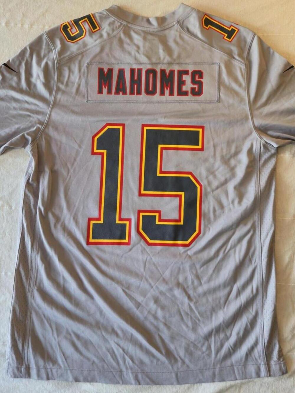 NIKE PATRICK MAHOMES ATMOSPHERE GRAY SUPER BOWL LVII JERSEY LARGE NEW WITH TAGS - Picture 2 of 5